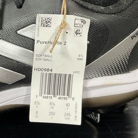 Women's Size 8 Adidas Purehustle 2 TPU Softball Cleats - Picture 5 of 5